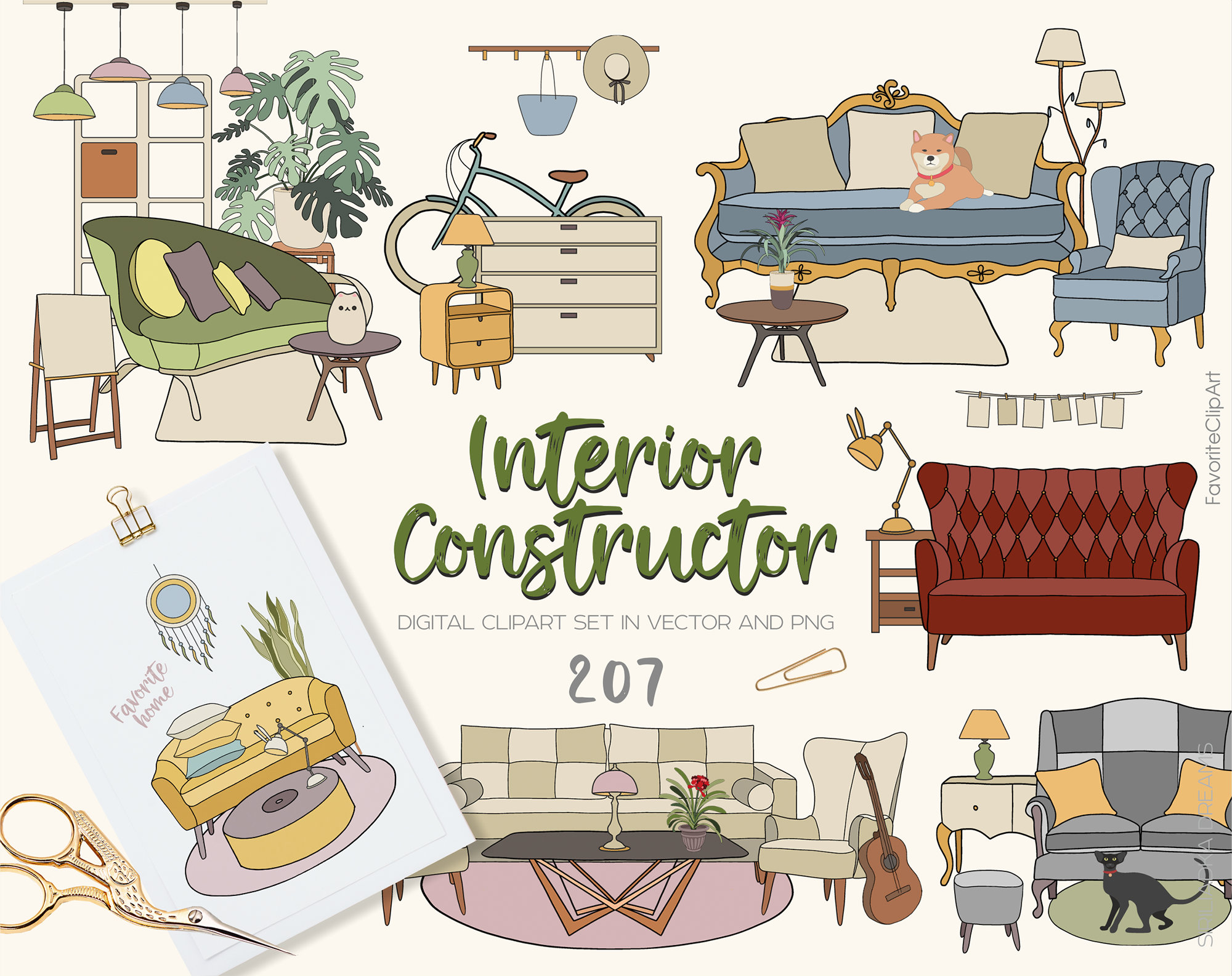Interior Design Clipart