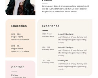 Edit your CV, custom modern template with your name and AI formats pdf