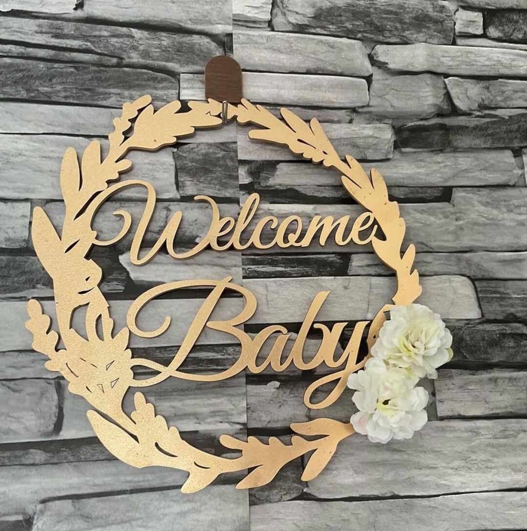 Laser Cutting File Dxf Welcome Baby - Etsy