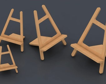 Laser cut easel holder 4 size