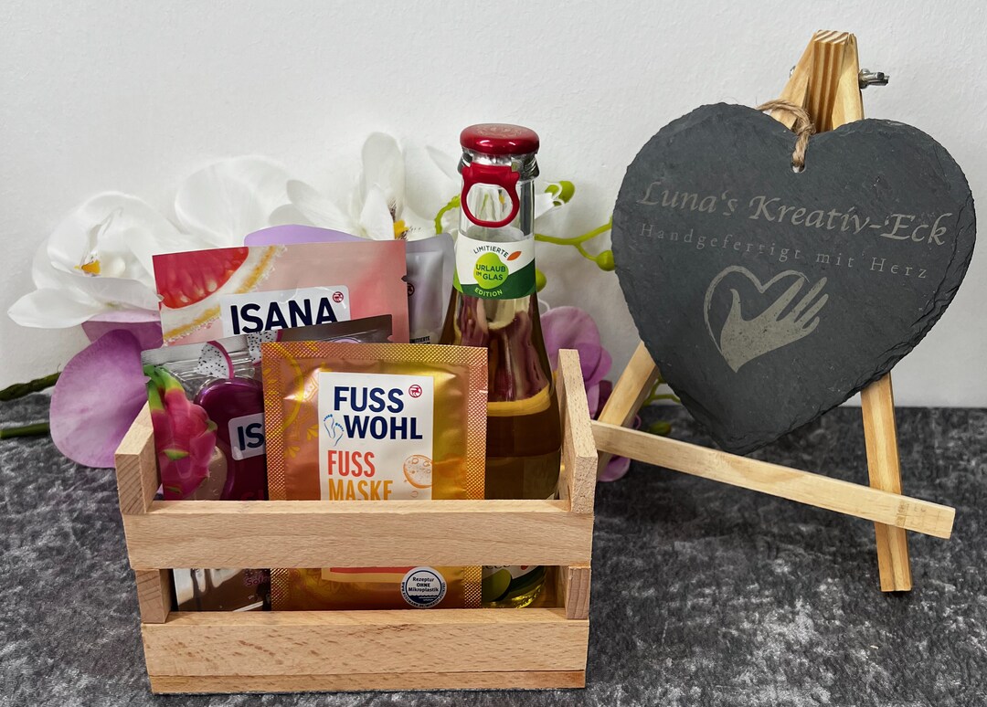 Wellness Box Small Gift Wooden Blocks Souvenir Gift Basket Gift Box Box