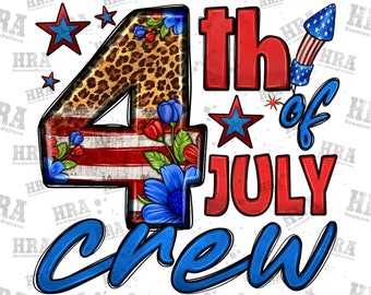 Western 4th Of July Crew Png Sublimation Design, Independence Day Png, Leopard And American Flag 4th Of July Png, Digital Download