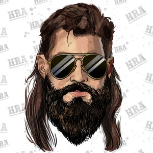 American Mullet Redneck Png Sublimation Design,  Redneck Man Png,Redneck Man Png Design, Redneck Man Portrait Png,Digital Download