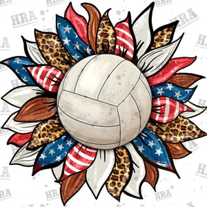 West-Amerikaanse volleybal zonnebloem png sublimatie ontwerp, Amerikaanse vlag zonnebloem png, volleybal png, volleybal spel png downloads