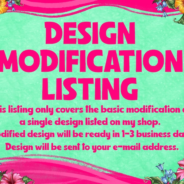 Design Modification Listing, Modified Design Png, Special Listing, Modify Design,Design Modification,Clipart Modification,Sublimation Design