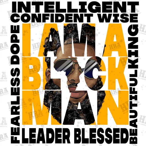 I Am A Black Man Png Sublimation Design,Afro Man Sublimation Png,Bearded Black Afro Png,Sunglasses Afro Man Png,Afro Png,Strong Afro Man PNG