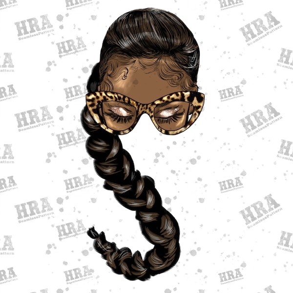 Afro messy bun side braid hair png sublimation design download, black woman hairstyle png, afro messy bun png, sublimate designs download