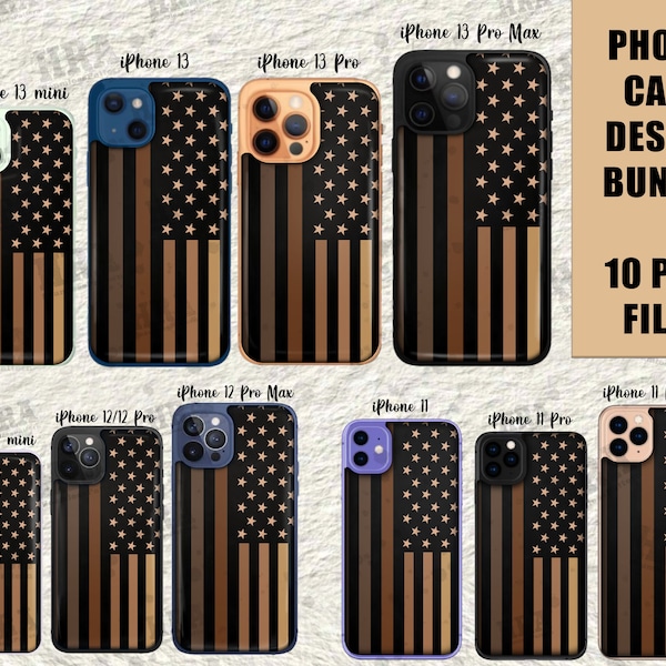 Melanin American Flag Phone Case Png Bundle,Sublimation Design for iPhone 11-12-13 Mini,Pro & Pro Max,Cell Phone Case, 1865 Png Downloads