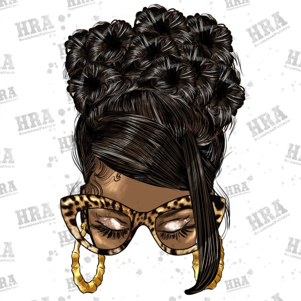 Afro messy bun pin curl updo hair png sublimation design download, pin curl updo black hairstyle png, black messy bun png designs download