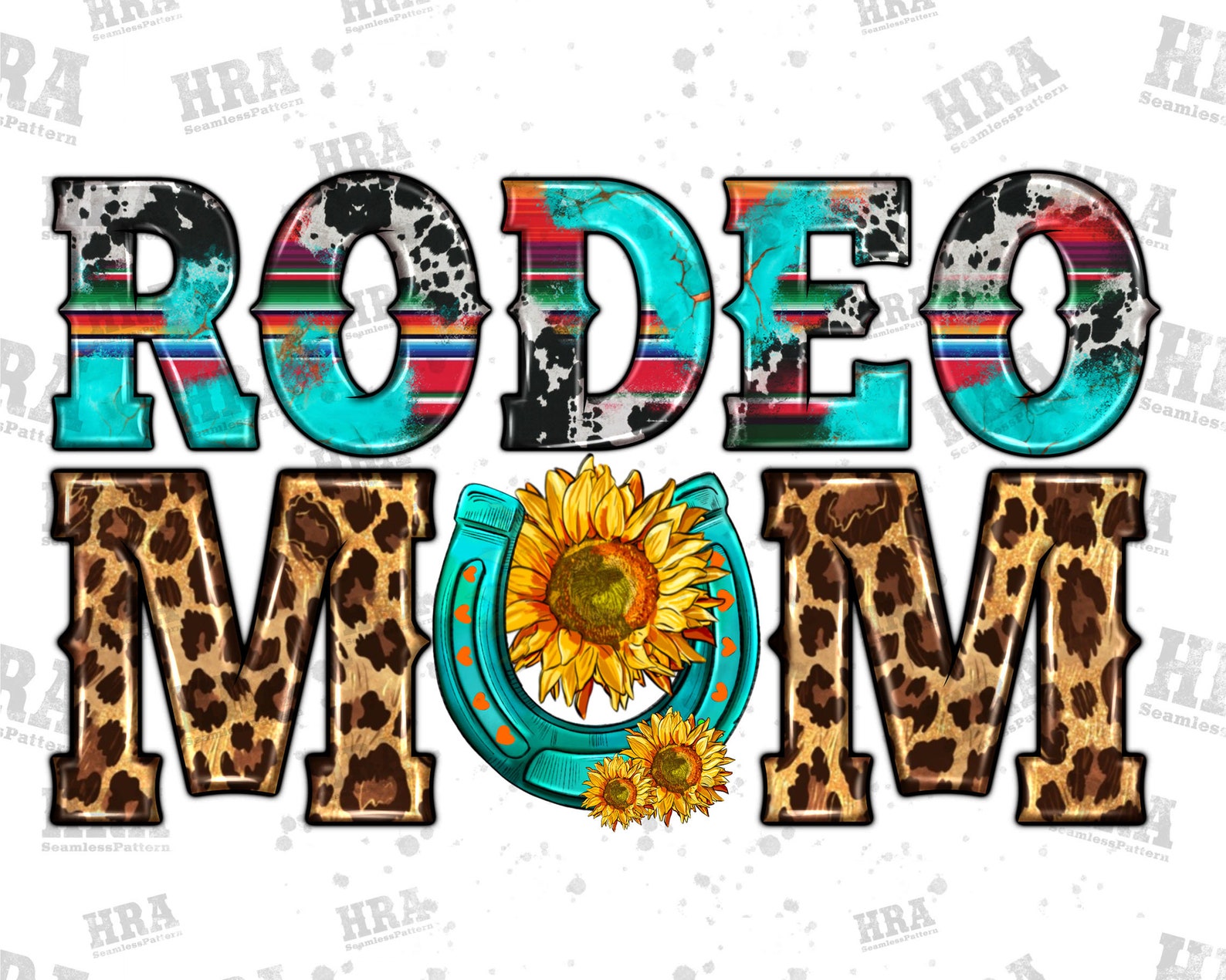 Western Rodeo Mom Png Sublimation Design Leopard and - Etsy