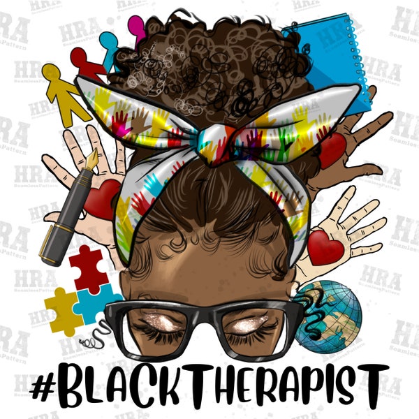 Afro messy bun black Therapist png sublimation design download, afro woman png, black Therapist png, sublimate designs download