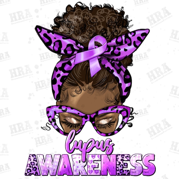 Afro messy bun Lupus Awareness png sublimation design download, afro woman png, afro messy bun png, Lupus Cancer png, sublimate download