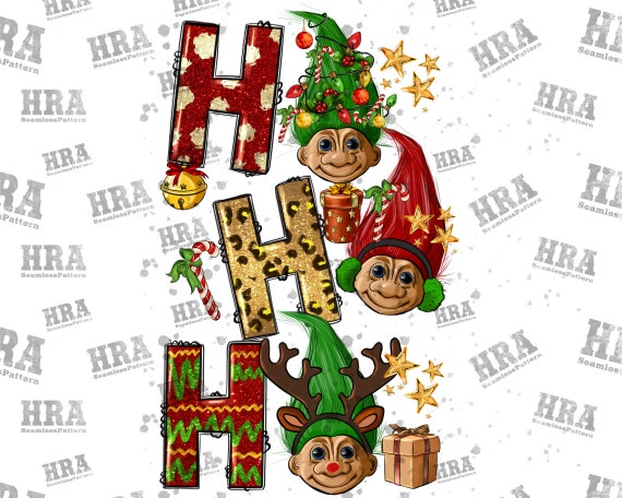Ho Ho Ho Christmas Troll Dolls Png Sublimation Design, Hand Drawn Trol  Dolls Png, Christmas Troll Dolls Png,90's Trolls Png,digital Download -   Canada