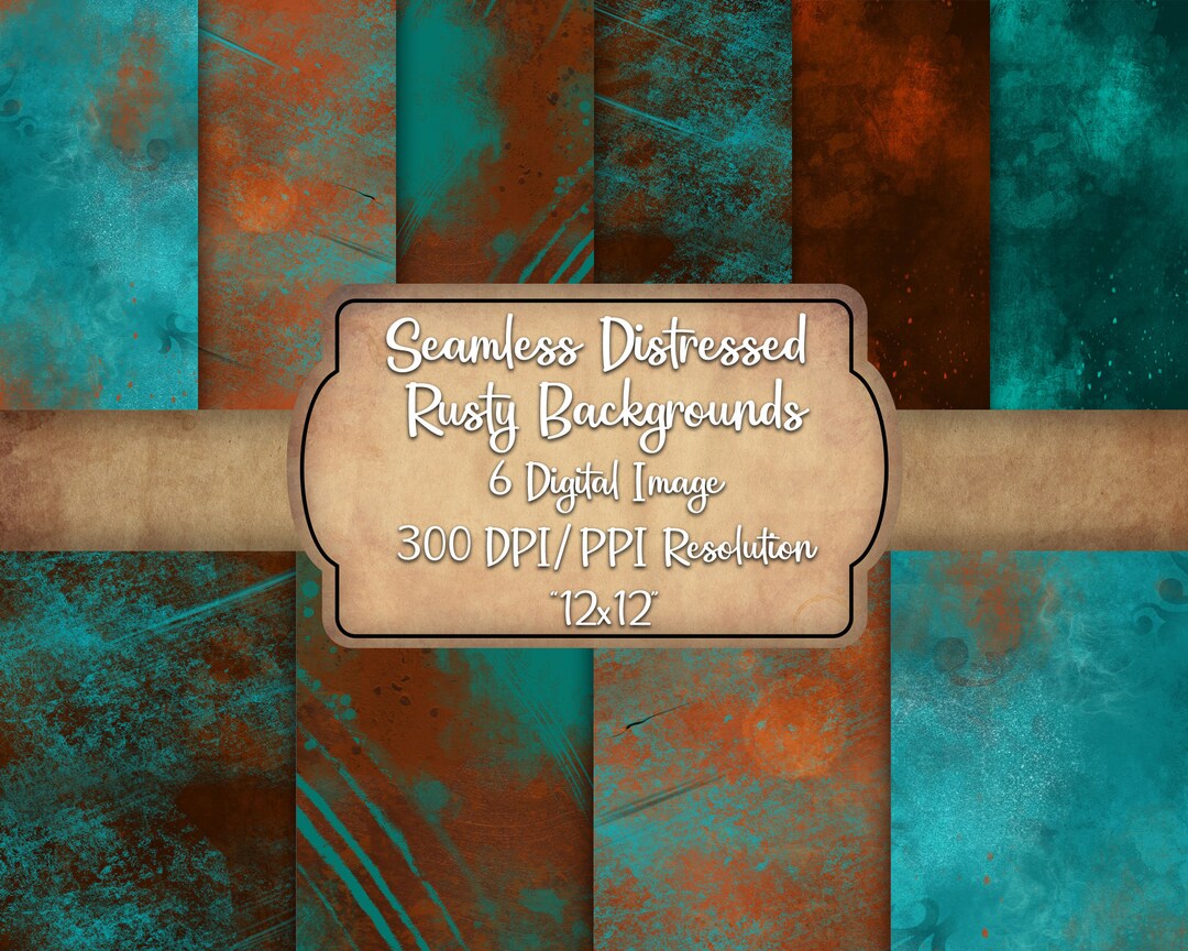 Seamless Distressed Rusty Background Png Sublimation Design, Distressed ...