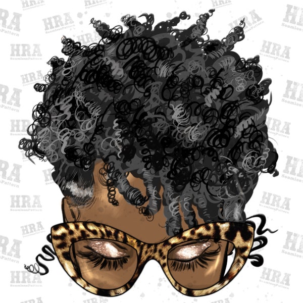 Afro messy bun short hair gray hair plain png sublimation design download, afro woman png, black woman png, sublimate designs download