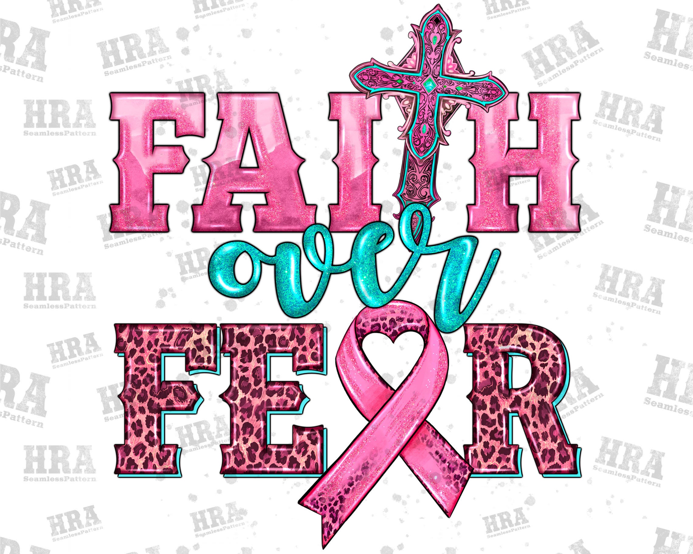 Breast Cancer Awareness Notepad FAITH OVER FEAR Breast Cancer Notepad  October Lined or Unlined 