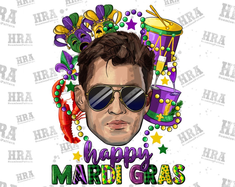 Male Happy Mardi Gras Png Sublimate Designs Download Mardi - Etsy