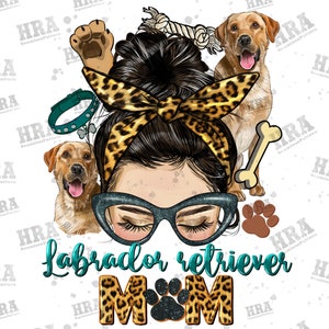 Messy bun Retriever mom png sublimation design download, Retriever mom png, messy bun png, Retriever png, sublimate designs download