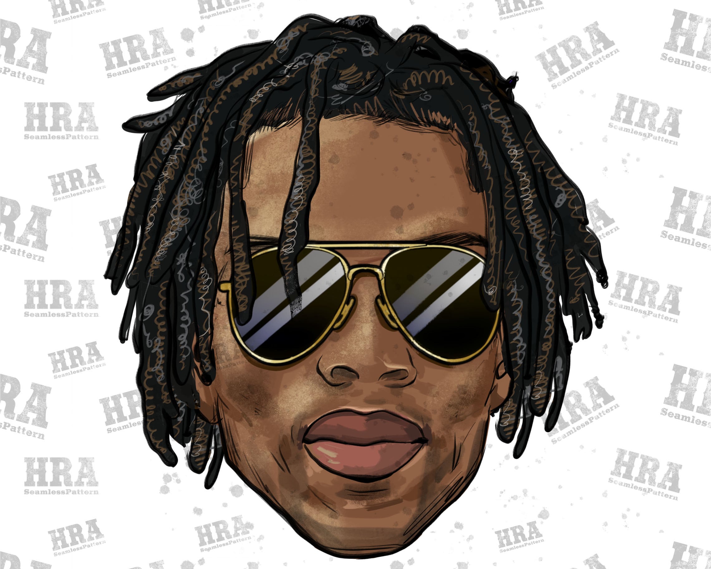 How To Draw Sunglasses On A Male Face