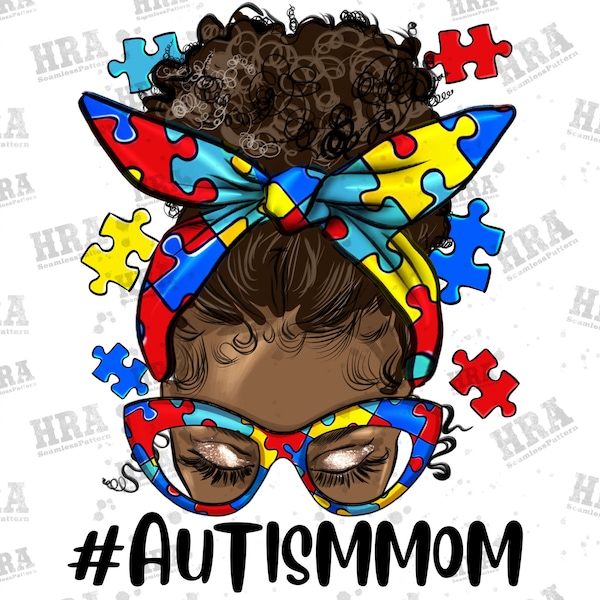 Afro Bun Autism Mom Png Sublimation Design,Afro Girl Png,Curly Hair Afro Woman,Autism Mom PNG,Autism Sublimation PNG,Afro Mom Png Downloads