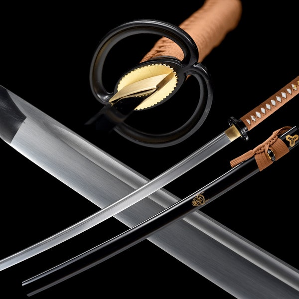 Fait à la main Katana 1060 High Carbon Steel Full Tang Samurai Sword Real Sharp Japanese Samurai Katana Sword