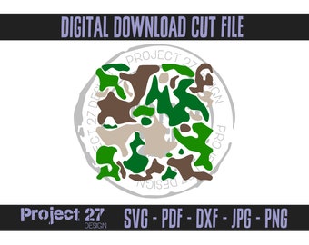 Camouflage Camo Digital Download Cut File - svg png dxf jpg jpeg pdf - for cricut / silhouette cameo