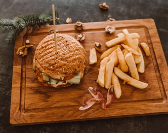 CUTTING BOARD - OAK, steak, burger board