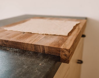Tabla de cortar, roble, 40x30cm, madera, hecha a mano
