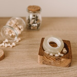 Wooden desk organizer modular, oak image 8