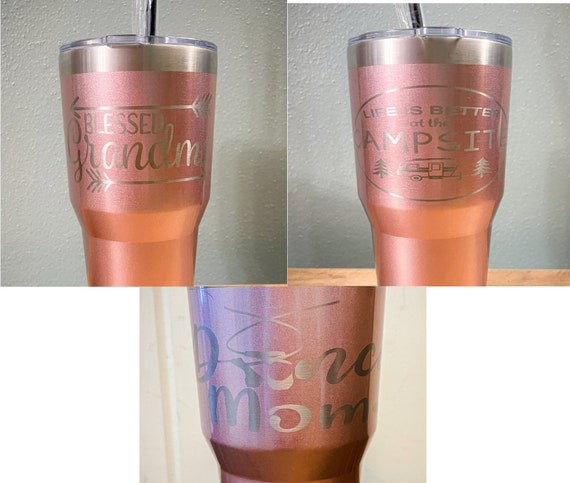 Rose Gold Tumber, Dance Mom Tumbler, Blessed Grandma Tumbler, Camping  Tumbler, Rose Gold Camping, Rose Gold Grandma, Rose Gold Dance 