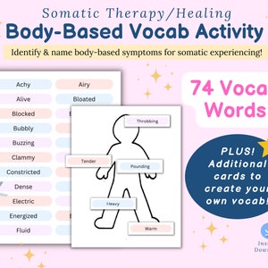 Felt Senses Activity | polyvagal theory, somatic therarpy, somatic healing, somatic experience, trauma healing, PTSD healing, trauma in body