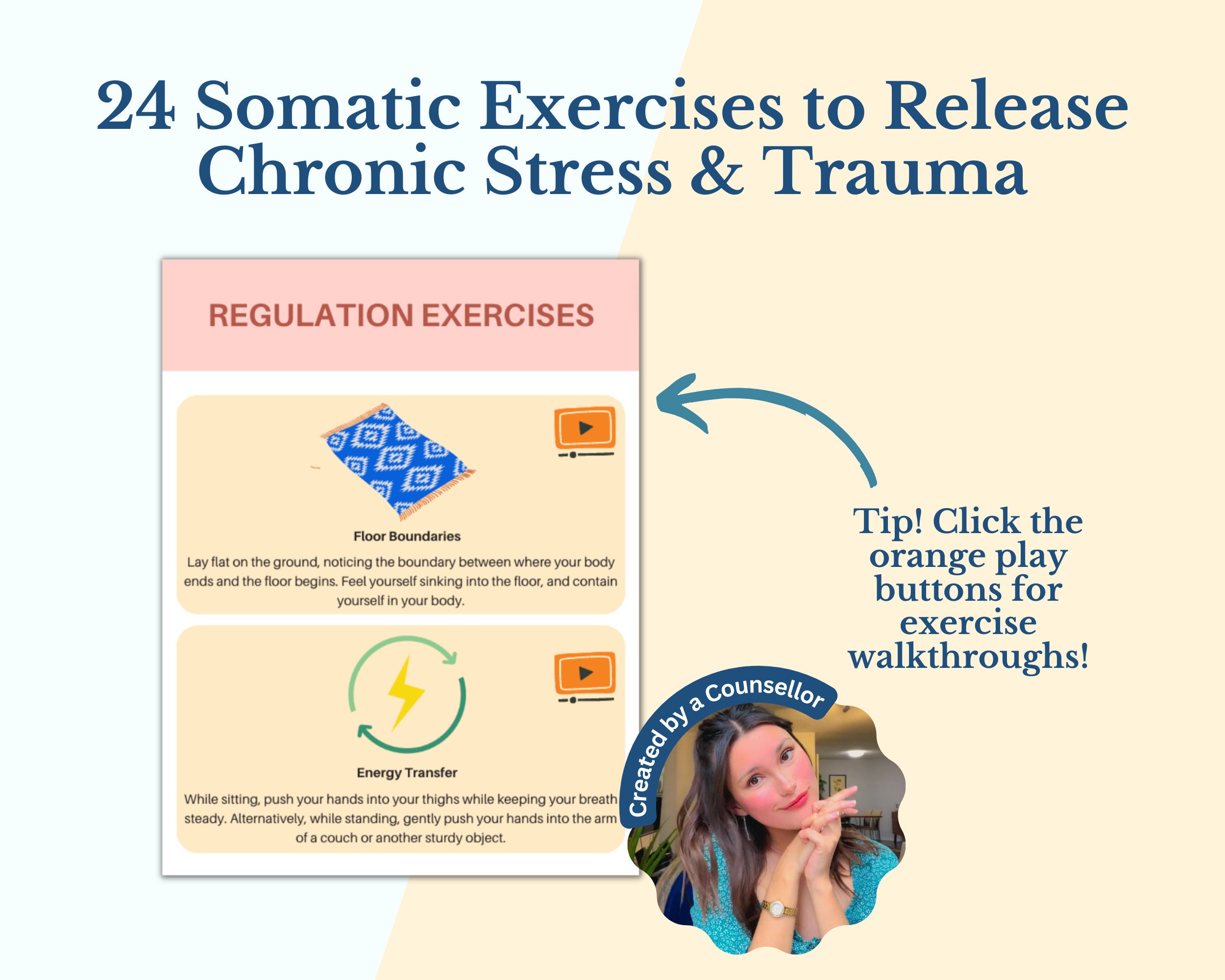 Nervous System Regulation Workbook, Somatic Exercises, Fight or Flight ...