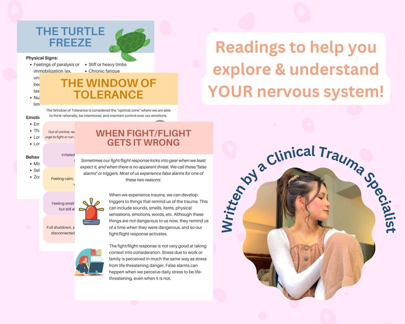 Fight Flight Freeze Workbook, Window of Tolerance, Trauma Response ...