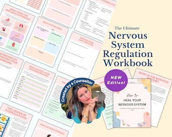 Nervous System Regulation Workbook, Somatic Exercises, Fight or Flight, Trauma Therapy, Stress Management, Polyvagal, Somatic Healing, CPTSD
