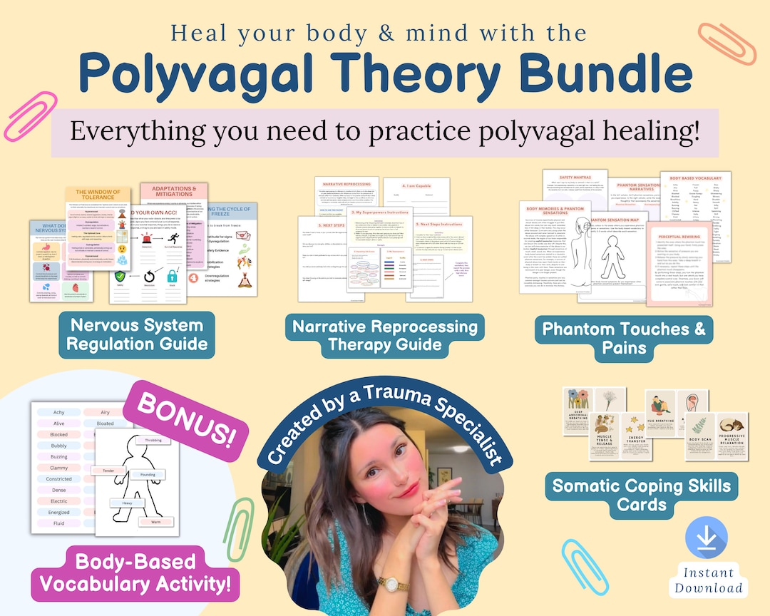 Polyvagal Theory Bundle | Vagus Nerve Stimulation, Window of Tolerance ...