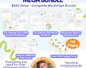 Inner Child Healing Worksheet Bundle, heal your inner child, shadow work, childhood trauma help, reparenting, trauma therapy, core wounds