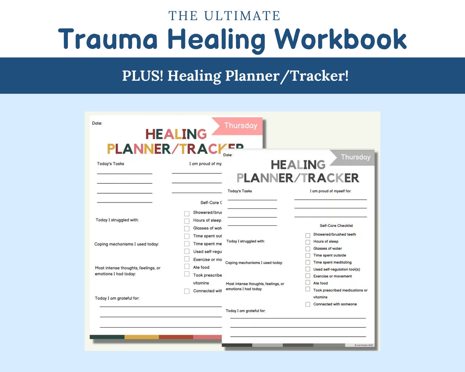 Trauma Healing Workbook | Trauma Therapy Worksheets, PTSD Worksheet ...