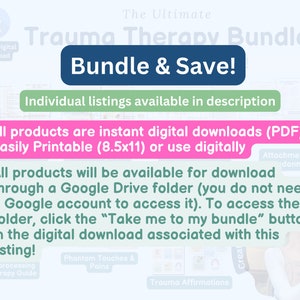 Trauma therapy bundle, trauma recovery, trauma healing, nervous system regulation, somatic exercises, trauma worksheet, PTSD CPTSD worksheet image 6