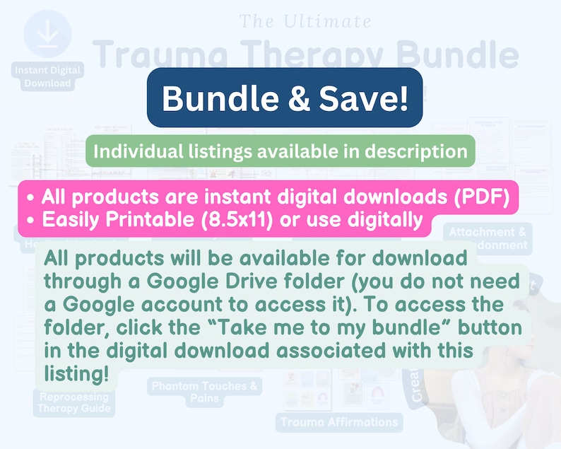 Trauma therapy bundle, trauma recovery, trauma healing, nervous system regulation, somatic exercises, trauma worksheet, PTSD CPTSD worksheet image 6