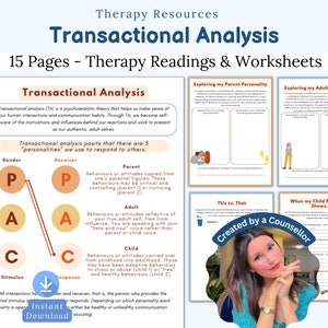 Transactional Analysis Therapy Worksheets | CBT worksheets, relationship therapy, healthy communication, therapy worksheets, boundaries, DBT