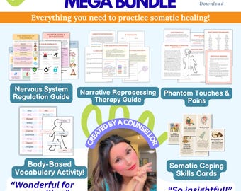 Somatic Therapy Bundle | somatic exercises, polyvagal, vagus nerve, somatic experiencing, somatic healing, nervous system regulation, PTSD