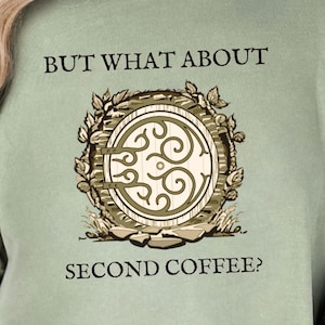Second Coffee Shirt Cozy Fantasy Tee Bookish Cottagecore Gift for Her Funny Caffeine Lover Shirt Vintage Homebody Graphic Tee