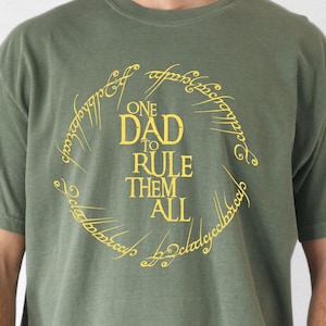 One Dad to Rule Them All Shirt Medieval Fantasy Tee Comfort Colors Funny Dad Gift Medieval Dad Gift Fantasy Dad Shirt