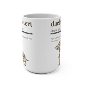 Taza con definición divertida de perro salchicha, taza de café para amantes de los perros salchicha, regalo sarcástico para amantes de los perros salchicha, humor para mamás de perros. imagen 4