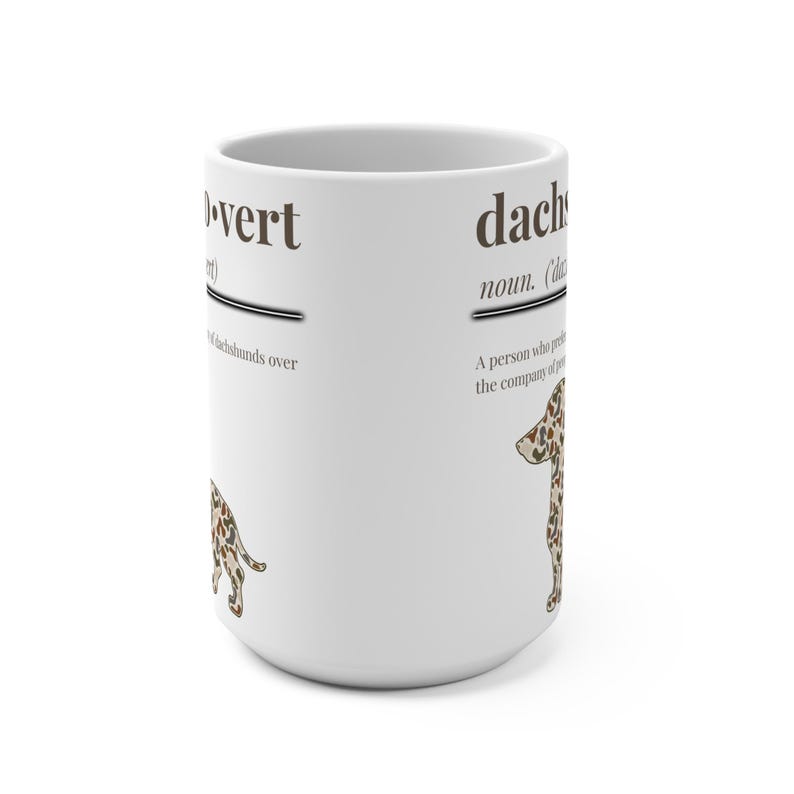 Taza con definición divertida de perro salchicha, taza de café para amantes de los perros salchicha, regalo sarcástico para amantes de los perros salchicha, humor para mamás de perros. imagen 4