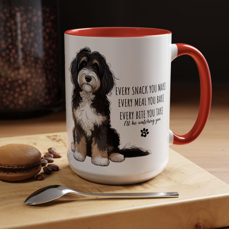 Bernedoodle Mug Funny Dog Mug Bernedoodle Gift Dog Lover Coffee Mug Cute Bernedoodle Cup Dog Breed Mug Two Sided Cup image 7