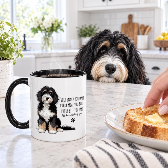 Bernedoodle Mug Funny Dog Mug Bernedoodle Gift Dog Lover Coffee Mug Cute Bernedoodle Cup Dog Breed Mug Two Sided Cup