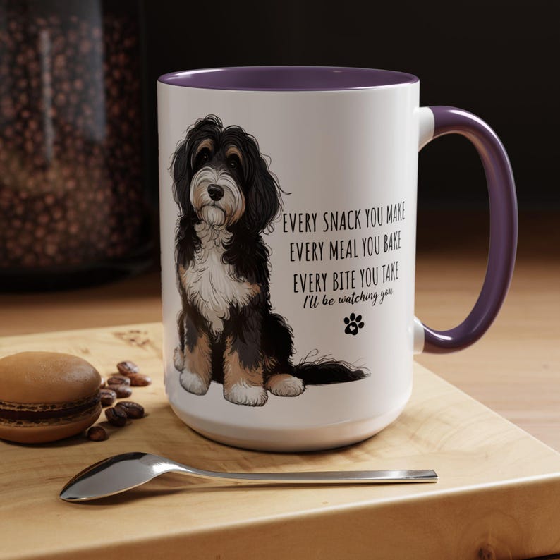 Bernedoodle Mug Funny Dog Mug Bernedoodle Gift Dog Lover Coffee Mug Cute Bernedoodle Cup Dog Breed Mug Two Sided Cup image 11
