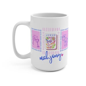 Mahjong Mug Mahjong Gift Mahjong Coffee Cup Game Night Mug Mahjong Lover Gift Cute Mahjong Cup Mahjong Tea Mug Mahjong Player Mug 画像 4