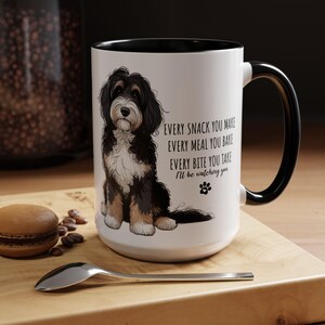 Bernedoodle Mug Funny Dog Mug Bernedoodle Gift Dog Lover Coffee Mug Cute Bernedoodle Cup Dog Breed Mug Two Sided Cup image 3
